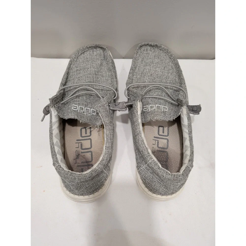 Hey Dude Wally Linen Iron Loafers Shoe Men's Sizes US 9